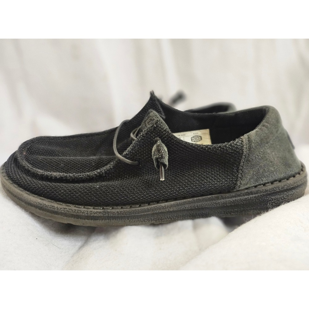 Hey Dude Wendy Funk Mono Black Slip On Loafers 40065-001 Womens 9